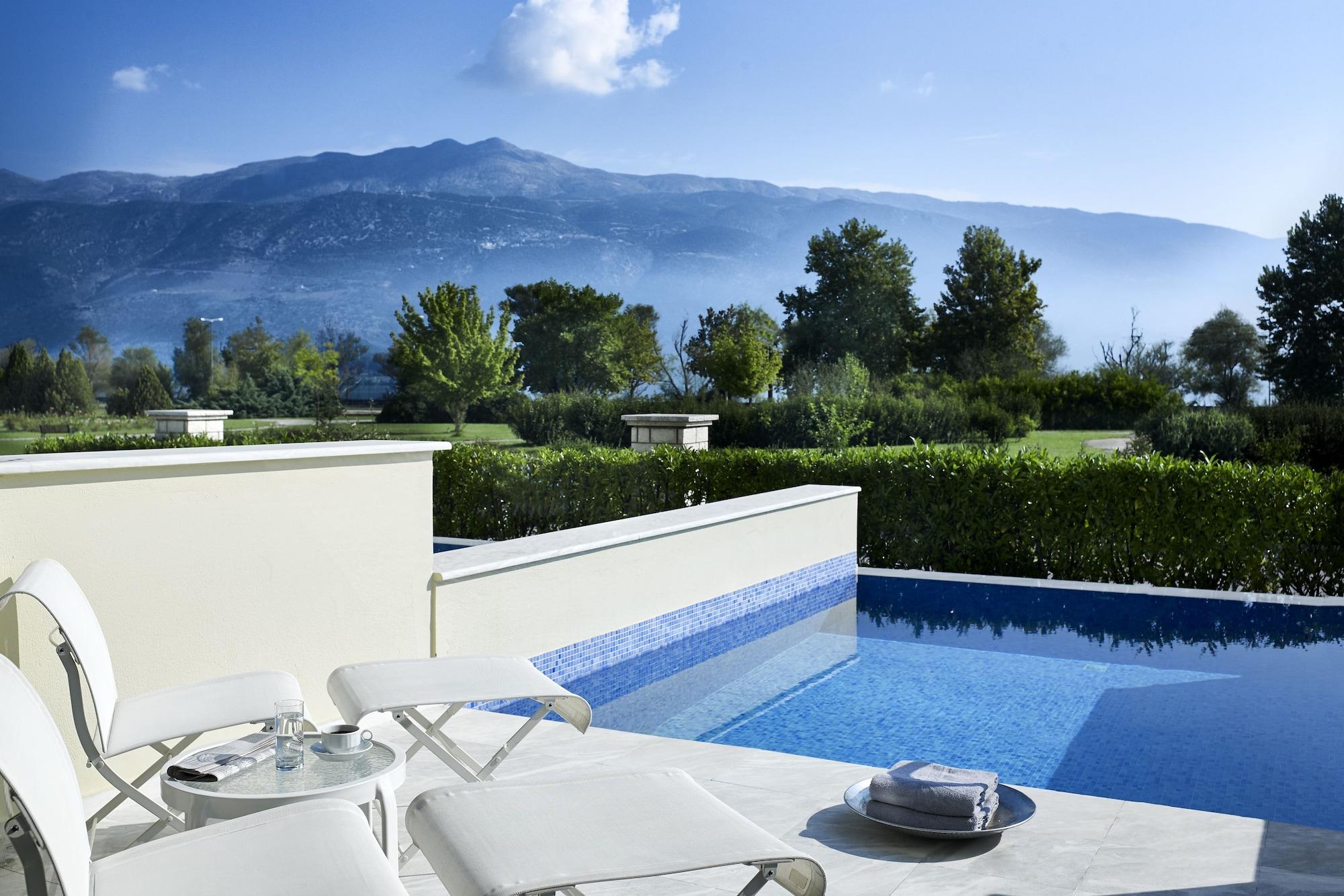 Hotel Du Lac Congress Center & Spa Ioannina Exterior photo The view from the hotel